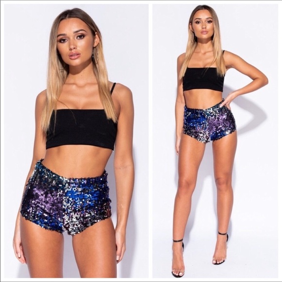 Pants - 🔥Sequin High Waisted Hotpants🔥